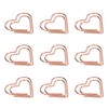 100Pcs Paper Clips Rose Gold Unique Shape Electroplating Process Lightweight