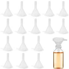 30 Pcs Small Mini Clear Plastic Funnels for Lab Bottles, Essential Oils, Perfumes, Spices, Sand Art, Powder