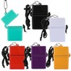 Outus 6 Pieces Waterproof Case ID Card Holder with Floating