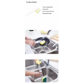 5 Pcs Dish Sponge with Soap Dispenser Handle