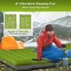FNARMW Double Sleeping Pad Camping, Self Inflating 6'' Extra-Thick 2