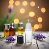 Juroicessry 2Pcs Black 30ML Clear Empty Glass Essential Oil Roller