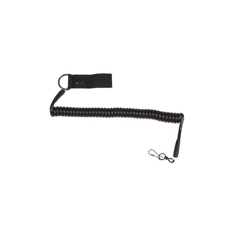 Mfh Pistol Lanyard Safety Clip Black