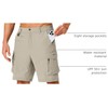 Hugut Men's Hiking Cargo Shorts Quick Dry Lightweight with Multi