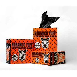 Contractor Bags & Ties Black, 42 Gallon, 3 Mil, Noramco Tuff, 32 Bags/Box