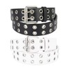 umorismo Pack of 2 Double Hole Rivet Belts, 110 cm