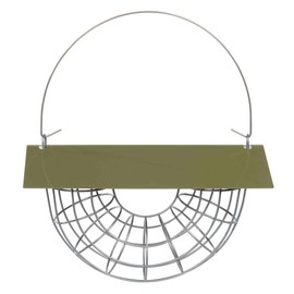 Jacobi Jayne® Suet Ball Basket - large capacity holds 5 fat balls for wild birds - hanging bird feeder for suet balls - bird feeder with pitched roof to protect bird fat balls