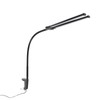 Double Head LED Desk Lamp 3 Colors Stepless Dimmable Flexible