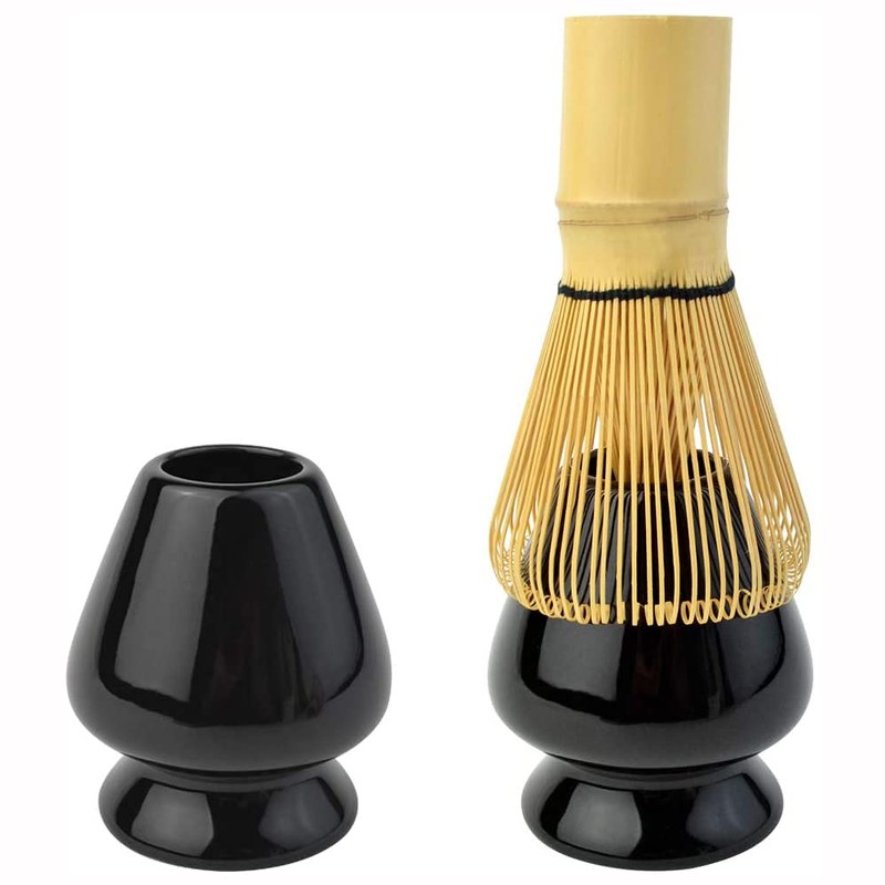 ANCLLO Matcha Whisk Stand Ceramic for Bamboo Matcha Chasen for