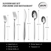Lorena 20-Piece Stainless Steel Silverware Flatware Cutlery Set, Service for