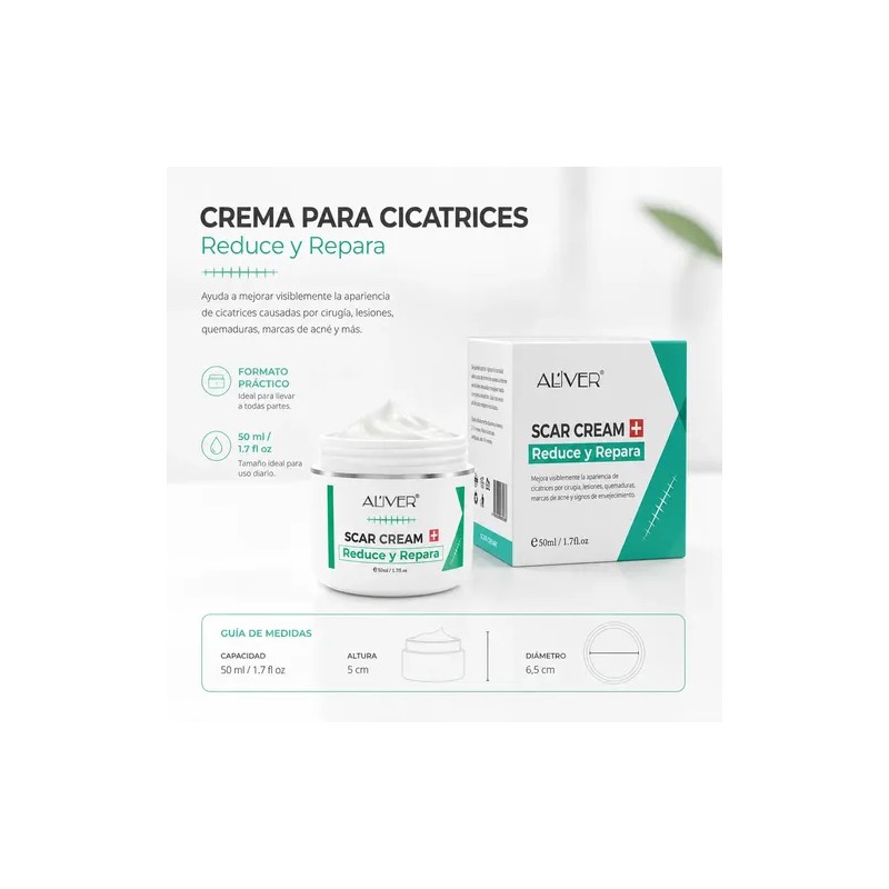 Crema Para Cicatrices Estrías Marcas Visibles Cuidado Piel