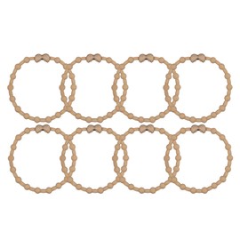 Khaki PRO Hair Ties: Easy Release Adjustable for Every Hair Type PACK OF 8