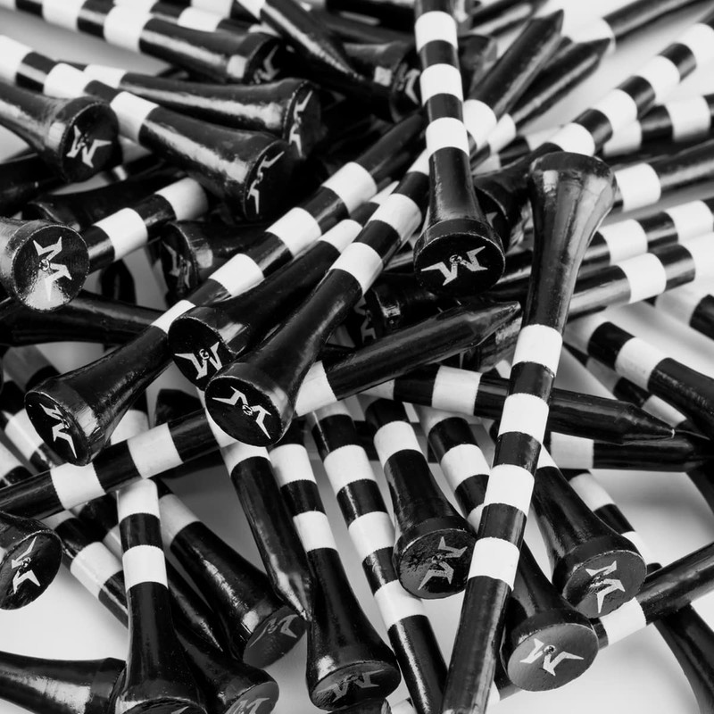 MAZEL 50 Counts Bamboo Golf Tees 2 3/4"&3 1/4" Mixed