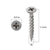 Wensilon (275 pcs)#6X1-1/4 410 Stainless Steel Fastener Drywall Screws-Phillips with