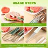 Bewinner 3-in-1 Watermelon Cutter Slicer Tool - Stainless Steel Watermelon