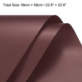 MECCANIXITY Set of 20 Flower Wrapping Paper 22.8x22.8 Inch Waterproof Florists Wrapping Paper for Florist Bouquet Supplies, DIY Crafts, Gift/Gift Box Packaging Dark red