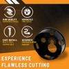 Rack-A-Tiers Round Multi-Tool Hole Saw. Cutting recessed Lights with oscillating