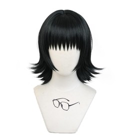 SUNXXCOS Hunter x Hunter Heat-resistant Cosplay Wig with Net Accessory for Costume Women Cosplay Props (Shizuku + Eyes)