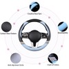 Binsheo Cute Steering Wheel Cover for Women Men Leather Universal