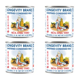 Longevity Sweetened Condensed Milk, 14-Ounce (Pack of 4)