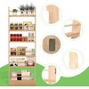 DINFOX 6 Tier Behind The Door Bookshelf, Kids Bookcase Rack