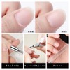 LKCCTK 3PCS Stainless Steel Cuticle Nipper Pusher Nail File Self