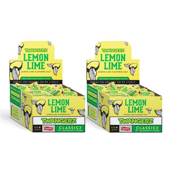 Twangerz Snack Topping, Lemon Lime, 1 Gram Packets (Pack of 400)