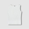 JAJU [JAJU] Women's Cotton Rib Boatneck Tank Top (Choose 1