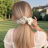PUSCOBSY Satin Scrunchies Haargummi für Damen, Weich Haarschonende Haargummis ohne
