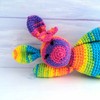 Crochet Kit - Complete Beginner Lollipop the Rainbow Bunny -