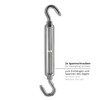 Lumaland awning incl. Attachment ropes, 100% HDPE with stabiliser for