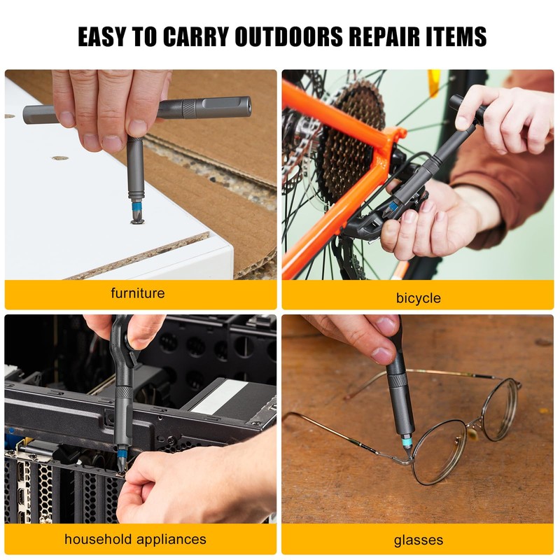 HYCHIKA 24 in 1 Ratchet Screwdriver Set - Mini Reversible