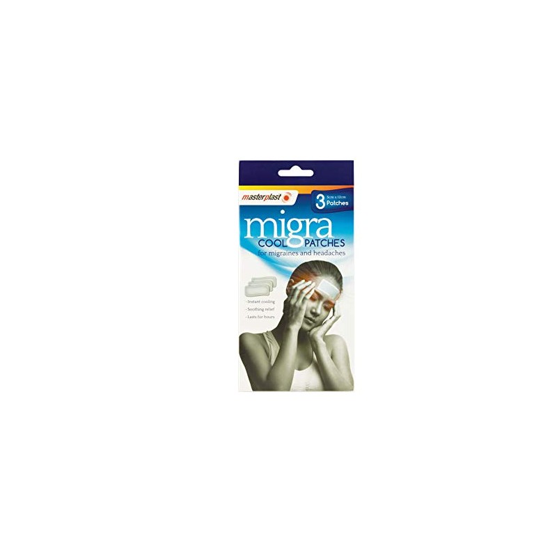 Masterplast Migra Cool Patches x 3 for Migraines and Headaches