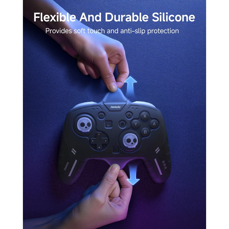 JEMDO Silicone Protective Cover for Switch 2 Pro Controller, Soft