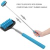 Telescopic Portable Muscle Roller Blue- Non-Slip Grip Massager with Adjustable