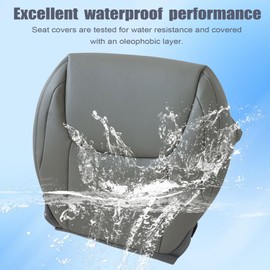 FZJDSD Gray Driver Side Bottom Microfiber Leather Replacement Seat Cover Compatible with Toyota Sienna 2004 2005 2006 2007 2008 2009 2010