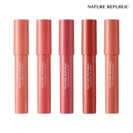 Nature Republic [네이처리퍼블릭] 바이플라워 에코 크레용 립 벨벳 (5종 택 1) [4호 칠리 레드 NG1578] [Nature Republic] Bi-Flower Eco Crayon Lip Velvet (Choose 1 of 5 types) [No. 4 Chili Red NG1578]
