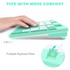 POWZAN Wireless Keyboard and Mouse, Ultra Slim Compact Full Size