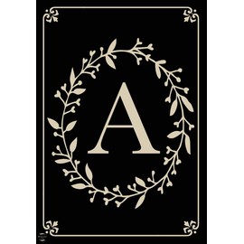 Briarwood Lane Classic Monogram Letter A Garden Flag Everyday 12.5" x 18"