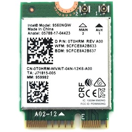 Intel Wireless-AC 9560, M.2 2230, 2X2 Ac+Bt, Gigabit, No Vpro (9560.NGWG.NV)