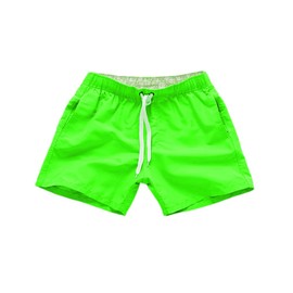 Tenflow syfz-6606 Men's Surf Pants, Beach Pants, Half Pants, Shorts, 3/4 Shorts, Bikini, Beach Pan, Sea Pan, Quick Drying, Lightweight, neongreen
