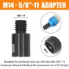 2 Piece Threaded Adapter Thread Chuck Insert Thread Conversion Adapter