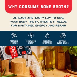 Bare Bones Grass-Fed Beef Bone Broth | Pour w/Pasture Raised Protein & Collagen for Cooking & Sipping | No Artificial Flavors Non-GMO Gluten & Dairy-Free Keto & Paleo Friendly | 16oz Carton | 8 Pack