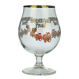 Delirium Tremens Pink Elephant Noel Edition Beer Glass Huyghe Brewery