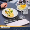 Stapava 72-Piece Black Silverware Set for 12 with Steak Knives,