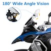 Qiilu Espejo retrovisor para motocicleta, espejo retrovisor universal para motocicleta,