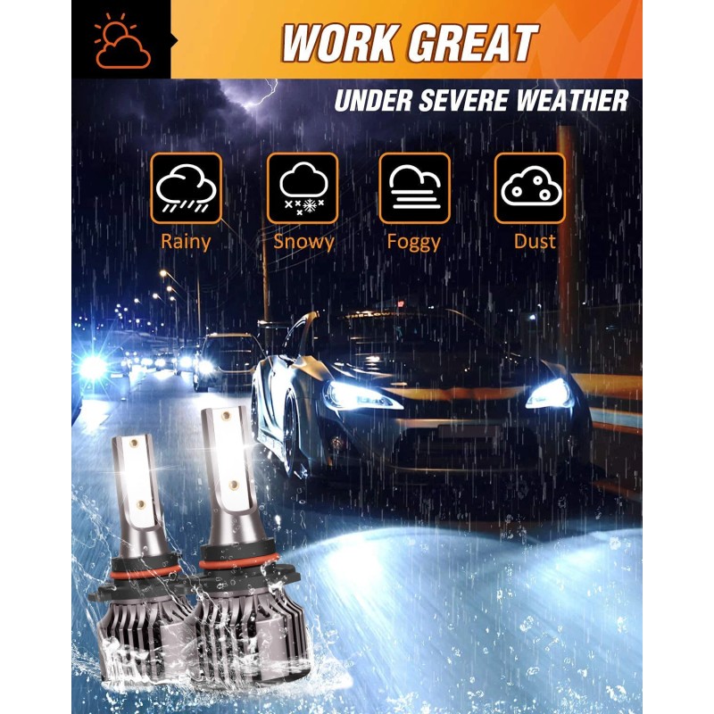 SHENKENUO For Peterbilt 579 389 Upgrade LED Combo Bulbs Headlight