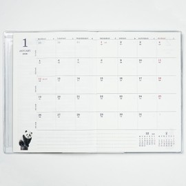 Greeting Life Panda Notebook 2026 B6 Weekly Soft Cover Climbing Trees CD-1381-PA (Starts on January 2026)