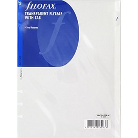 Filofax A5 Transparent Flyleaf with Tab