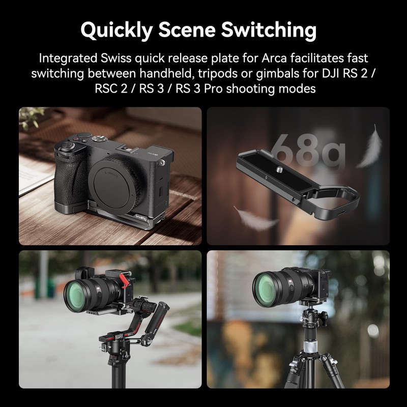 SMALLRIG Base Plate for Sony Alpha 6700, Lower Mounting Plate,